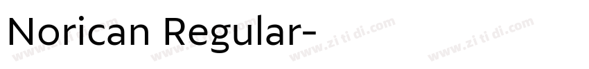 Norican Regular字体转换